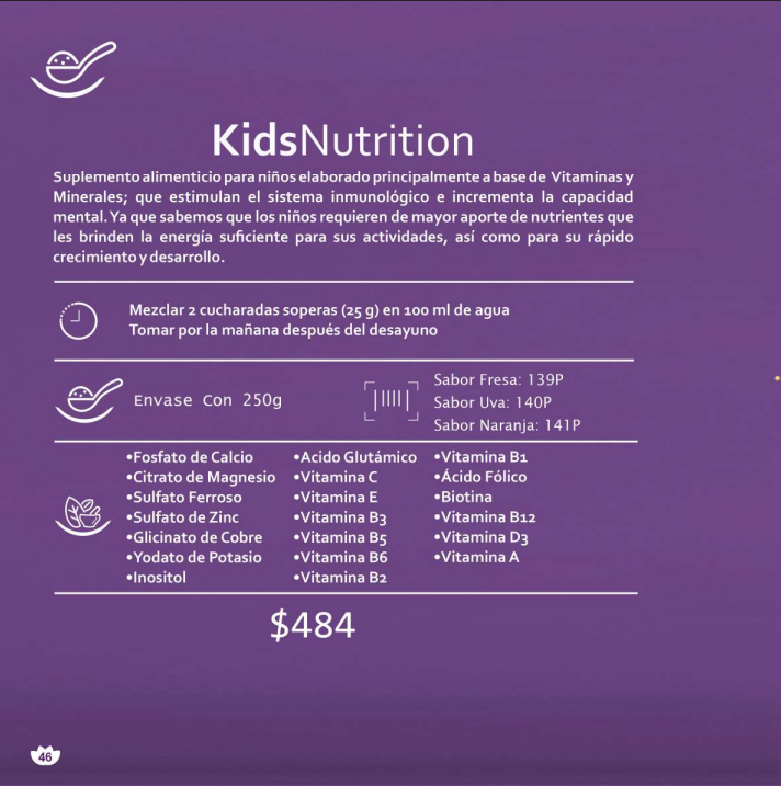 Kids Nutrition - Sabor Uva